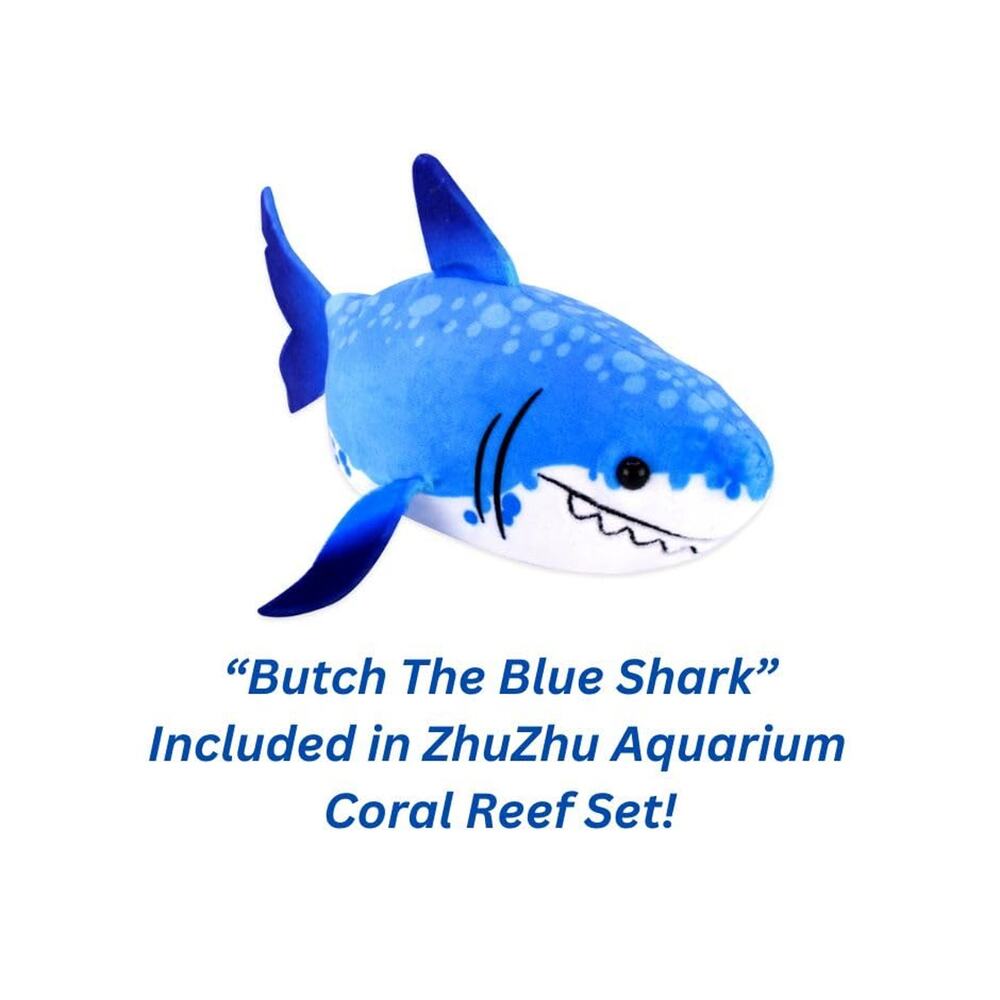 Zhu Zhu Aquarium Coral Reef Tunnel Playset w/ Fish Butch  The Blue Shark NIB - Picture 4 of 7